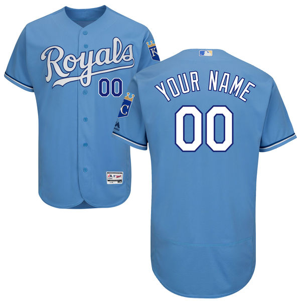 Men's Kansas City Royals Flex Base Custom Jersey MLBC0046